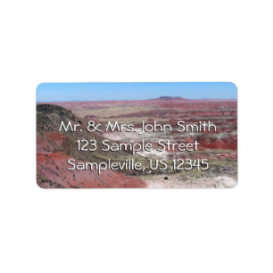 Blick auf den Painted Desert Rand Adressaufkleber