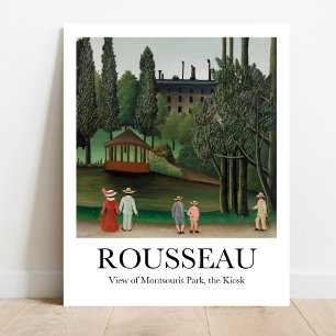 Blick auf den Parc Montsouris mit dem Kiosk Henri Poster