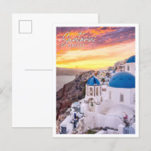 Blick auf den phantastischen Abend von Santorini I