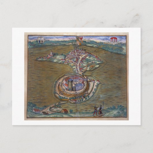 Blick auf den Place de Louis le Grand, mit einem v Postkarte (Vorderseite)