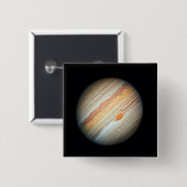 Blick auf den Planeten Jupiter (Hubble-Teleskop) Button (Vorne & Hinten)