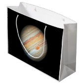 Blick auf den Planeten Jupiter (Hubble-Teleskop) Große Geschenktüte (Rückseite Schrägansicht)
