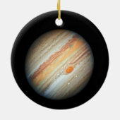 Blick auf den Planeten Jupiter (Hubble-Teleskop) Keramik Ornament (Hinten)