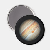 Blick auf den Planeten Jupiter (Hubble-Teleskop) Magnet (Vorderseite/Rückseite)