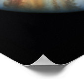 Blick auf den Planeten Jupiter (Hubble-Teleskop) Poster (Ecke)