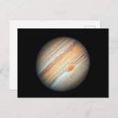 Blick auf den Planeten Jupiter (Hubble-Teleskop) Postkarte (Vorne/Hinten)