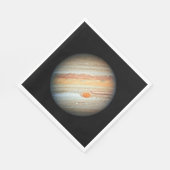 Blick auf den Planeten Jupiter (Hubble-Teleskop) Serviette (Ecke)