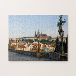 Blick auf den Prager Hradschin von der Karlsbrücke Puzzle
