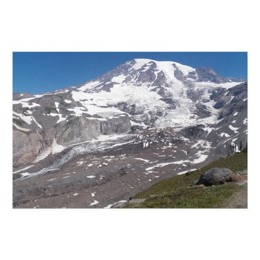 Blick auf den Rainier Fotodruck (Vorne)