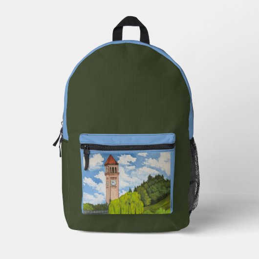 Blick auf den River Front Park  Bedruckter Rucksack (Vorderseite)