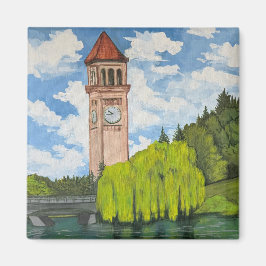 Blick auf den River Front Park  Magnet
