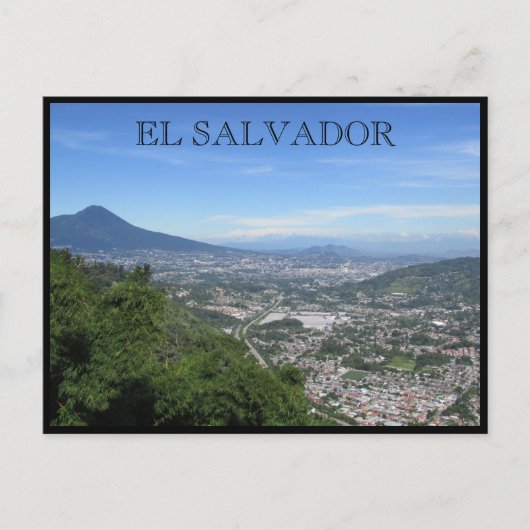 Blick auf den Salvador Postkarte (Vorderseite)