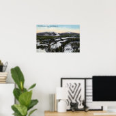 Blick auf den Sattelanhang im Winter Poster (Heimbüro)