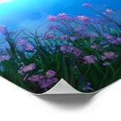 Blick auf den See, Blue Sky Poster (Ecke)