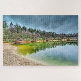 Blick auf den See im Herbst frei Puzzle