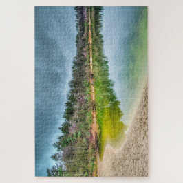 Blick auf den See im Herbst frei Puzzle