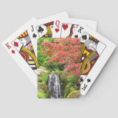 Blick auf den See im Herbst frei Spielkarten (Rückseite)