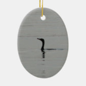 Blick auf den See Keramik Ornament (Hinten)