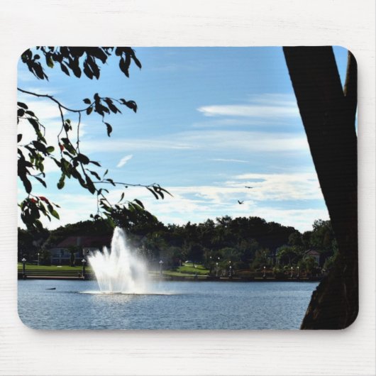 Blick auf den See Mousepad (Vorne)