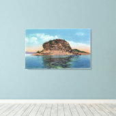 Blick auf den See Rock Dunder Leinwanddruck (Insitu (Holzboden))