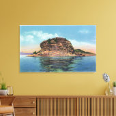 Blick auf den See Rock Dunder Leinwanddruck (Insitu (Wohnzimmer))