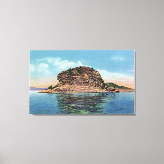Blick auf den See Rock Dunder Leinwanddruck (Vorderseite)