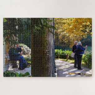 Blick auf den See, Stourhead, Wiltshire. Puzzle