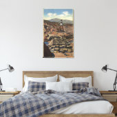 Blick auf den Shasta-Damm Leinwanddruck (Insitu (Schlafzimmer))