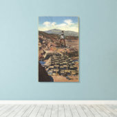 Blick auf den Shasta-Damm Leinwanddruck (Insitu (Holzboden))