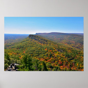 Blick auf den Shawangunk-Rücken im Herbst Poster