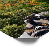Blick auf den Shawangunk-Rücken im Herbst Poster (Ecke)