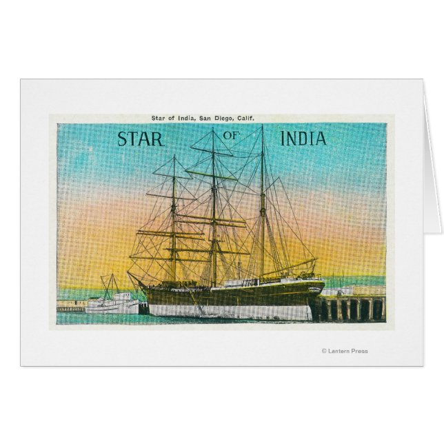 Blick auf den Star of India Boat Docked (Vorderseite (Horizontal))