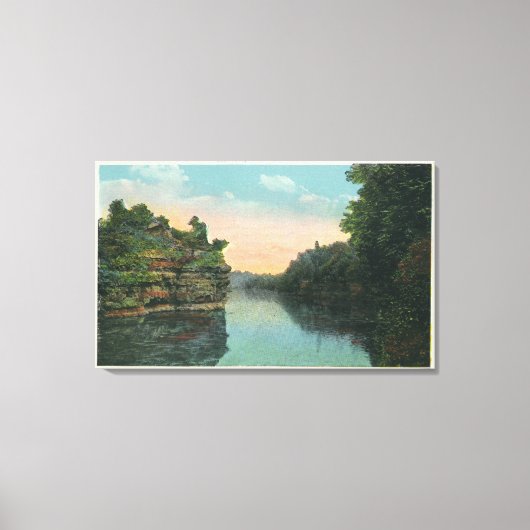 Blick auf den Staudamm von Ashokan Leinwanddruck (Vorderseite)