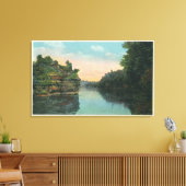 Blick auf den Staudamm von Ashokan Leinwanddruck (Insitu (Wohnzimmer))