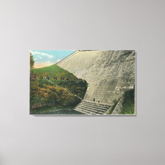 Blick auf den Staudamm von Ashokan Leinwanddruck (Vorderseite)