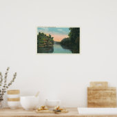 Blick auf den Staudamm von Ashokan Poster (Küche)