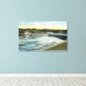 Blick auf den Stausee Libby-Dingleys Leinwanddruck (Insitu (Holzboden))