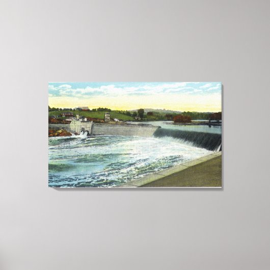 Blick auf den Stausee Libby-Dingleys Leinwanddruck (Vorderseite)