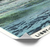 Blick auf den Stausee Libby-Dingleys Poster (Ecke)