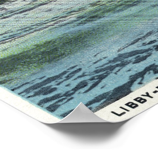 Blick auf den Stausee Libby-Dingleys Poster (Ecke)