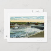 Blick auf den Stausee Libby-Dingleys Postkarte (Vorne/Hinten)