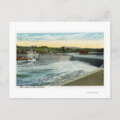 Blick auf den Stausee Libby-Dingleys Postkarte (Vorderseite)