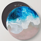 Blick auf den Strand Button (Vorne & Hinten)