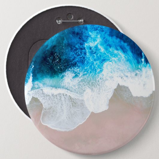 Blick auf den Strand Button (Vorne & Hinten)