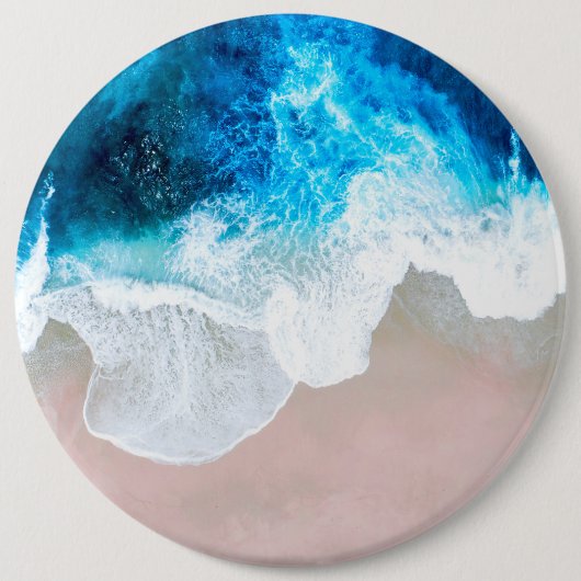 Blick auf den Strand Button (Vorderseite)