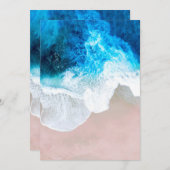 Blick auf den Strand Dankeskarte (Vorne/Hinten)