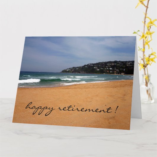 Blick auf den Strand groß Karte (Gelbe Blume)