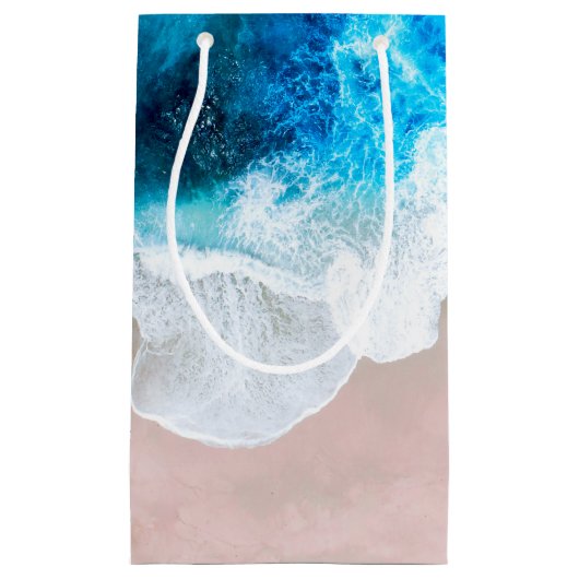 Blick auf den Strand Kleine Geschenktüte (Vorderseite)