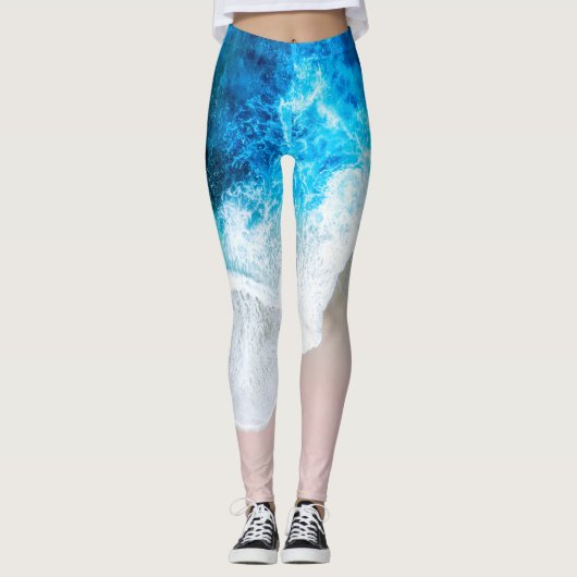 Blick auf den Strand Leggings (Vorderseite)