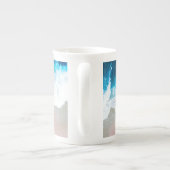 Blick auf den Strand Porzellantasse (Rückseite)